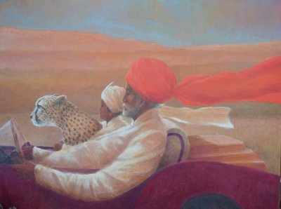 Maharadscha, Junge und Gepard 1 von Lincoln Seligman